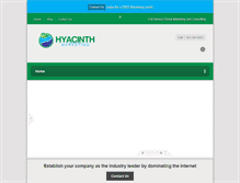 Tablet Screenshot of hyacinthmarketing.com